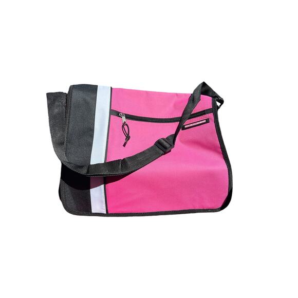 Pink Travel Messenger Laptop Commuter TravelMaker Bag with Adjustable Strap NEW - Picture 14 of 16